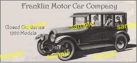 1920-1923 Automobiles