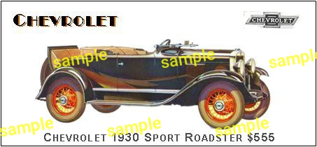 1930 Automobiles