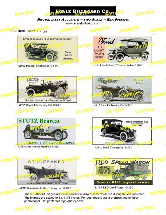 1913-1915 Automobiles