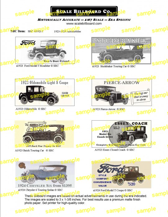 1923-1924 Automobiles