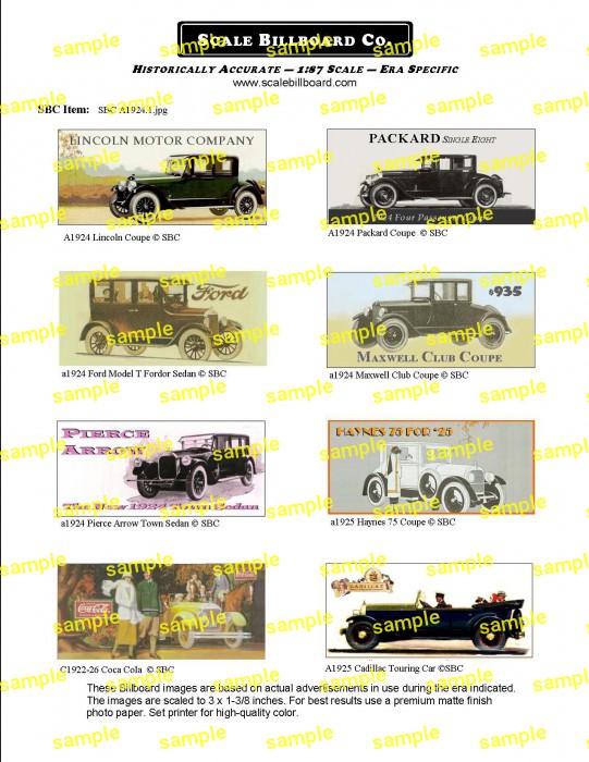 1924-1925 Automobiles