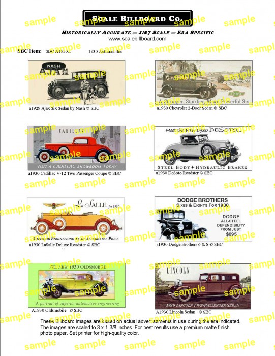 1929-1930 Automobiles