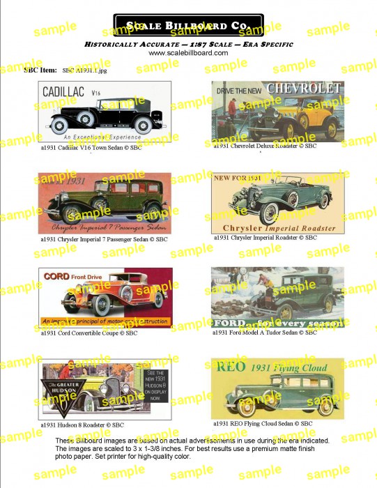 1931 Automobiles