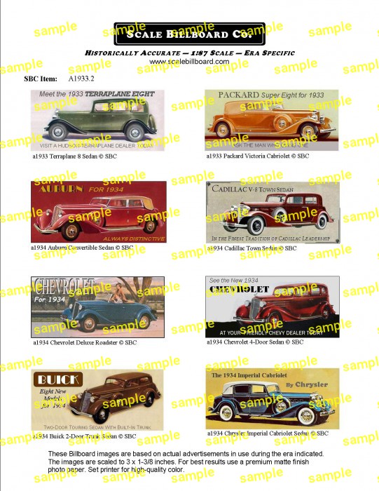 1933 Automobiles